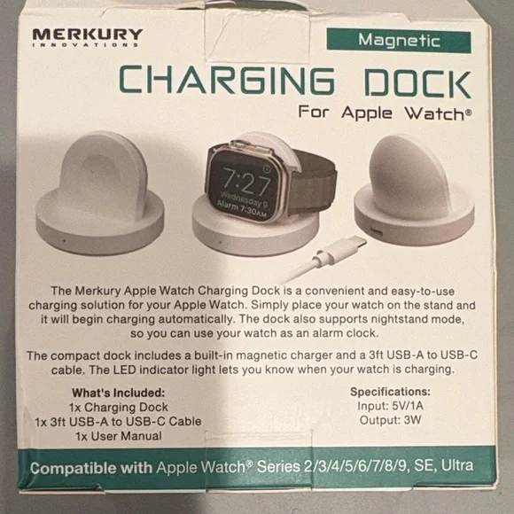 White Charging Dock for Apple Watch