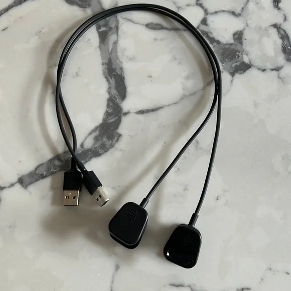 Fitbit charge 3 charging cable x 2