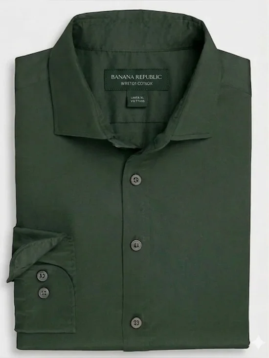 Banana Republic Men's Stretch Classic Fit Button-Up Shirt