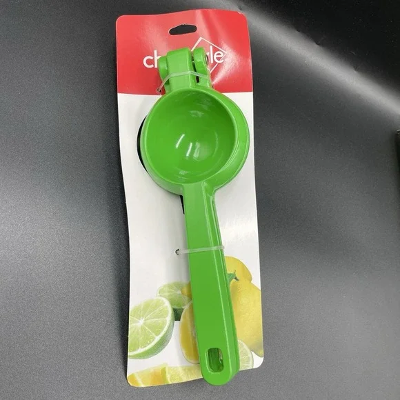 Green Citrus Squeezer - Manual Juicer- Lemons Limes- Heavy Duty Cast Aluminum