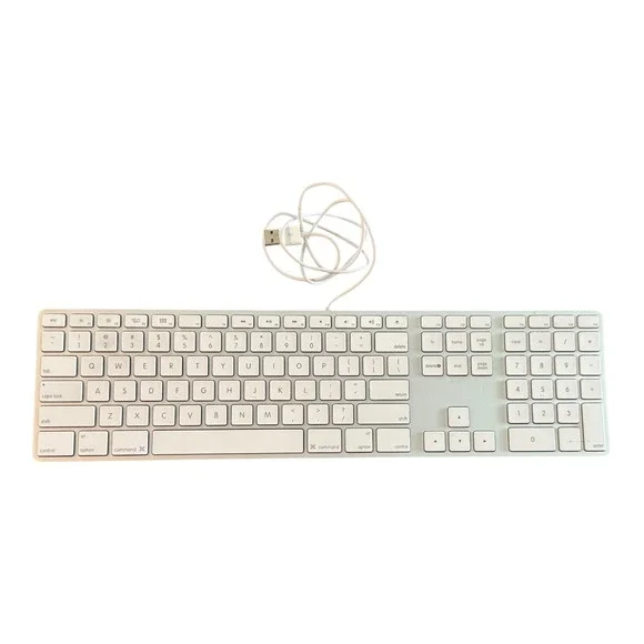 A1243 Apple USB Wired Keyboard Aluminum with Numeric Keypad MB110LL/A No. 2171