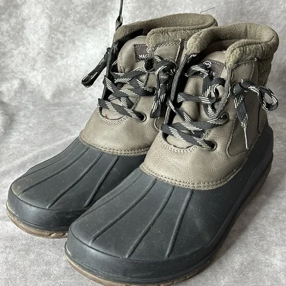 Men's Magellan Casual Duck 167845 Weatherproof Boots grey & Black Size 10D