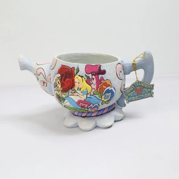 Walt Disney Showcase‎ Collection Alice In Wonderland Planter Jim Shore Figurine