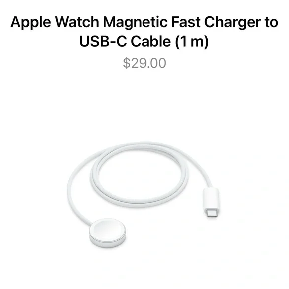 Apple USB-C Magnetic Charger for Watch - White