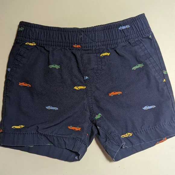 Carter's 9M Blue shorts with cars