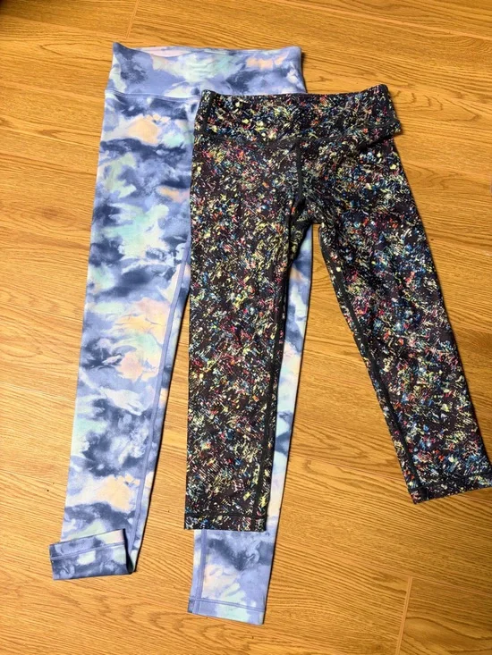 Athleta Girl Chit Chat Tight Capri Leggings Lot Size Medium 8-10
