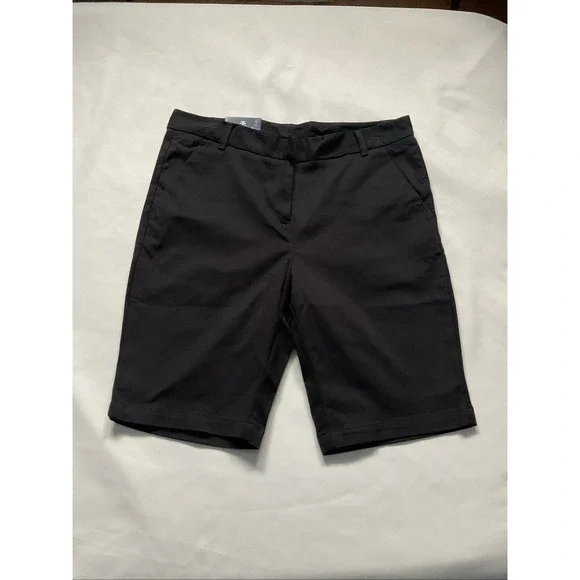 Izod Approved Schoolwear Size 11 Black Skinny Bermuda‎ Shorts School Uniform