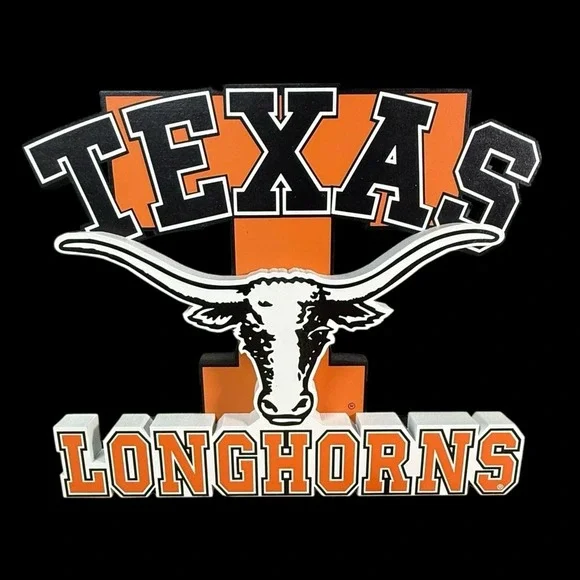 Texas Longhorns Shelia's‎ Collectibles Wooden Shelf Sitter 9x10