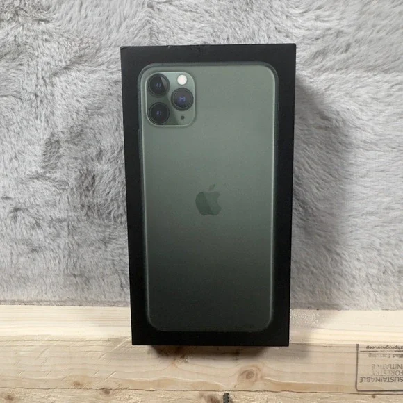 Apple iPhone 11 Pro Max 64GB Midnight‎ Green Empty Retail Box MWG52LL/A Stickers