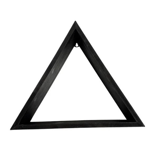 Hobby Lobby Triangle Floating Wall Shelf Decor Display Modern‎ Geometric Black