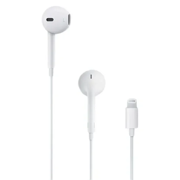 New Apple White Wired Earbuds with Lightning Connector
