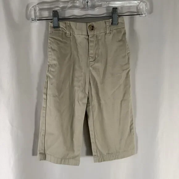 Polo Ralph Lauren Chino Pants Baby Boy 18M Khaki Flat Front Pull On