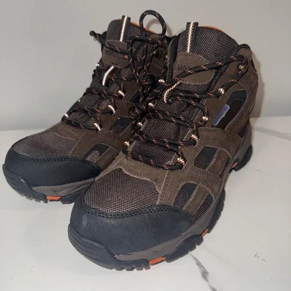 Nevados Mens Rubicon Mid Waterproof Hiking Boots Shoes 9M Brown Black No Box