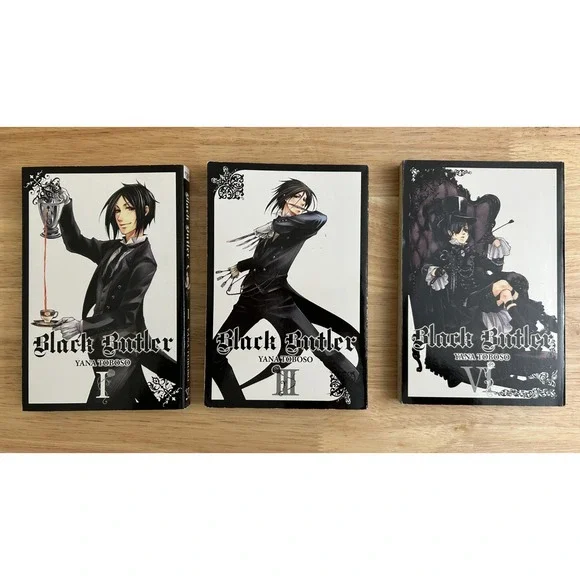 Black Butler Vols. 1, 3, 6, Yana Toboso, Yen Press, English, Manga, Paperback‎