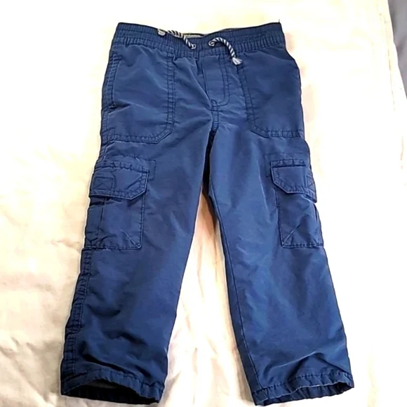 Navy Winter cargo pant lined, 2T