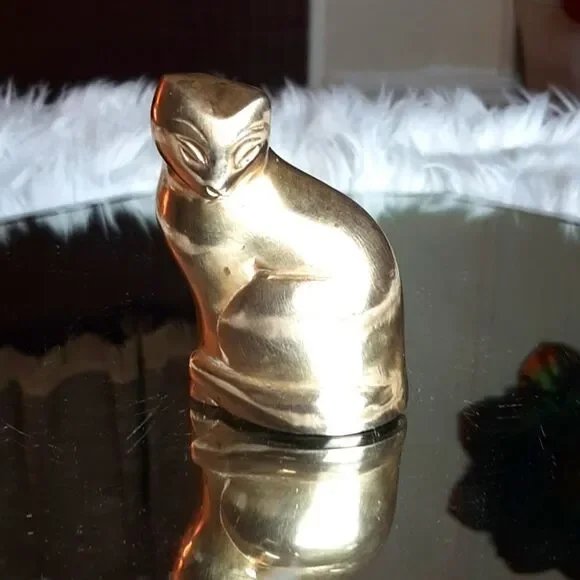 BRASS 100%‎ Vintage Cat