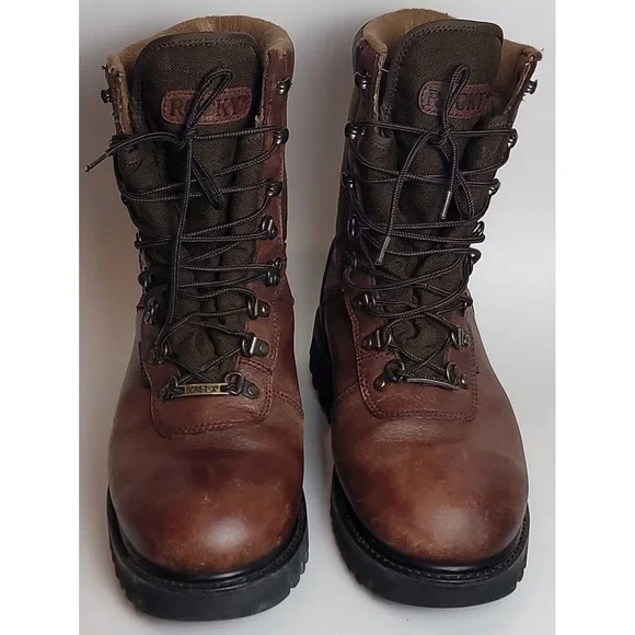 Rocky Ranger Gore-tex Men's Waterproof Brown Leather Hiking Work‎ Boots Size 8M