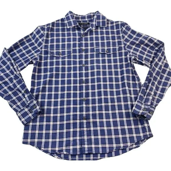 Banana Republic Luxe Flannel Untucked Standard Fit‎ Men's Medium Outdoor Casual