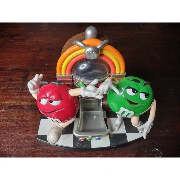 Vintage MM M&M Rock and Roll Jukebox Candy Dispenser Collectible Candy Display