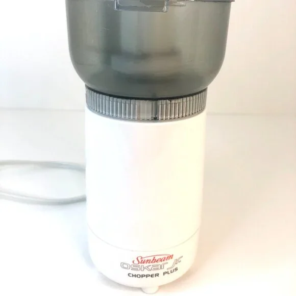 Vintage Sunbeam Oskar Jr. Chopper Plus Mini Food Processor Model 14131