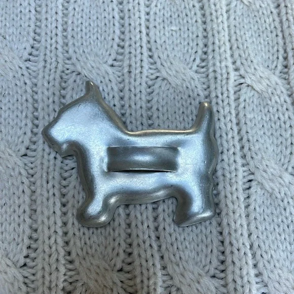 Vintage aluminum Scottie dog cookie cutter. 2.5” inches