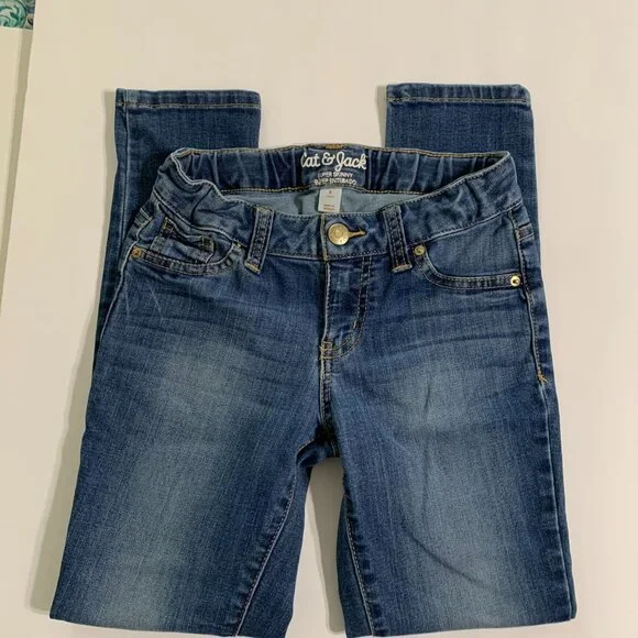 Cat & Jack Girls Super‎ Skinny Jeans Size 8