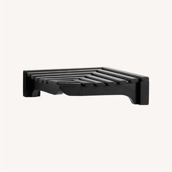 Pottery Barn DECLAN Corner Shelf Retired BLACK New in Box Sealed W/Hardware