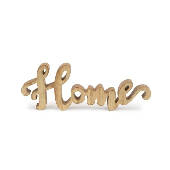 Wooden Home Sign | Tabletop Home Accent | Farmhouse Shelf Decoration