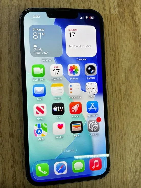 Apple iPhone 13 128GB Unlocked Smartphone Black No SIM Restrictions