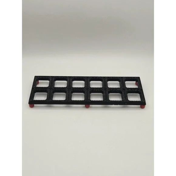 Vintage Ravioli Maker Tray Metal Grid Pasta Press 12 Square Mold Kitchen Tool