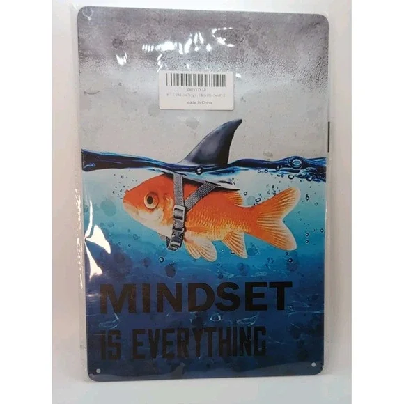 Mindset Is Everything-Steel‎ Decor Sign 12x8
