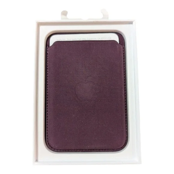 E3.‎ Apple iPhone FineWoven Wallet with MagSafe - Mauve - Please Read Below