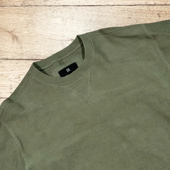 BR‎ Banana Republic Men Desert Thyme French Terry Crewneck Sweatshirt Size M
