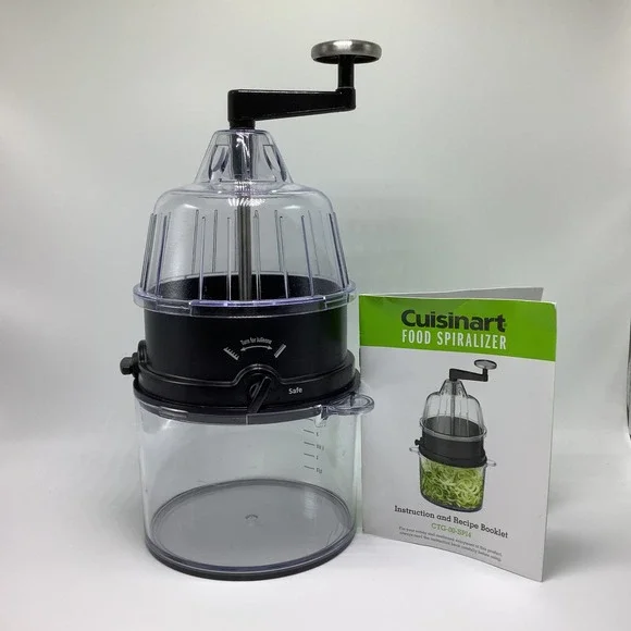 Cuisinart Food Spiralizer Vegetable‎ Pasta Maker Slicer with Recipe Booklet