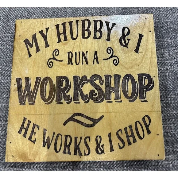 Funny‎ Wood Engraved Sign 