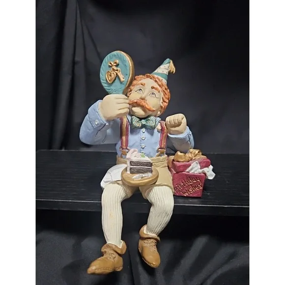 Vintage Shenandoah‎ Designs Shelf Sitter KEEPER OF BIRTHDAY WISHES FIGURINE