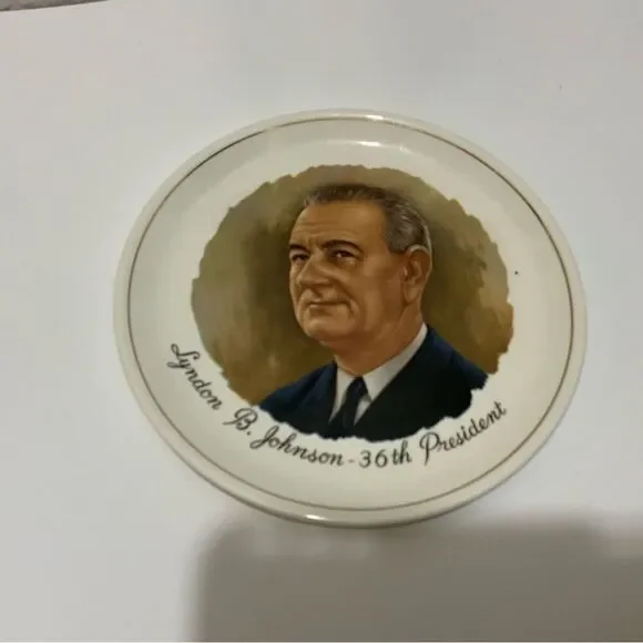 Vintage President Lyndon B Johnson Collector's Plate