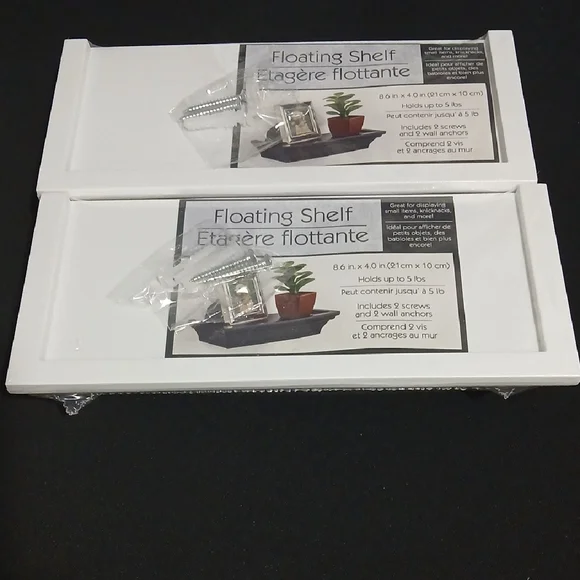 White Floating Shelf Set