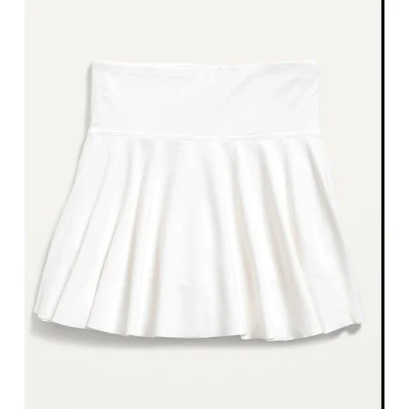 Old Navy Active Girls White Powersoft Go-Dry Cool Athletic Skort Size L 10-12