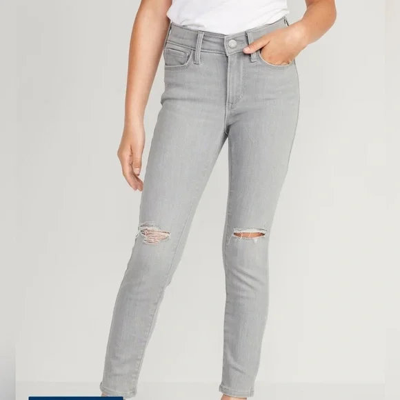 High-Rise Rockstar 360° Stretch Jeggings for Girls Size 10