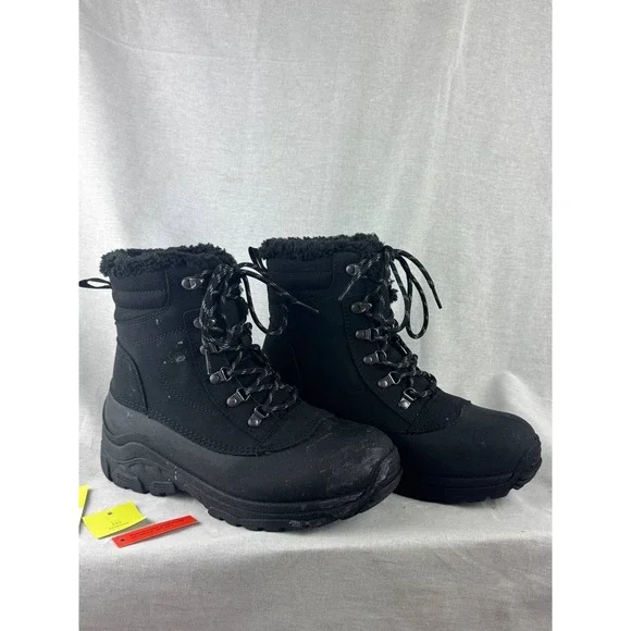 All in Motion‎ Mens Black Waterproof Winter Snow Boots Size 7 -30F Rated