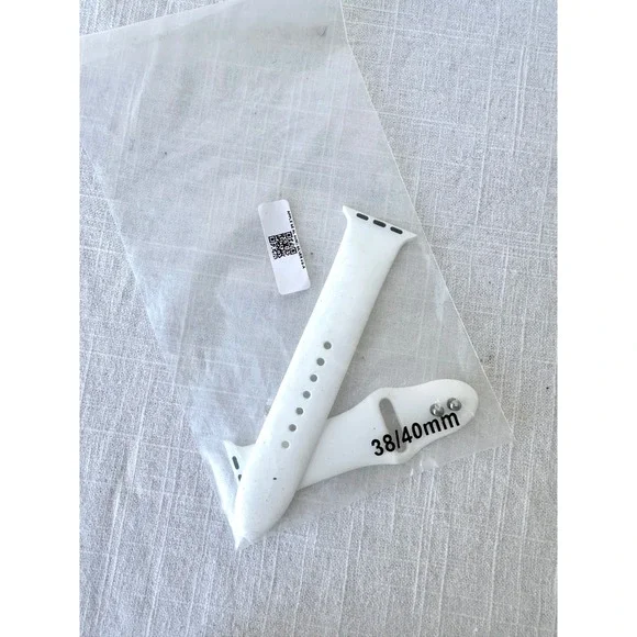 Apple Watch Sport Band White‎ 38mm 40mm Silicone Strap Replacement