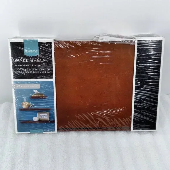 Target Home Wall Shelf Mahogany Finish