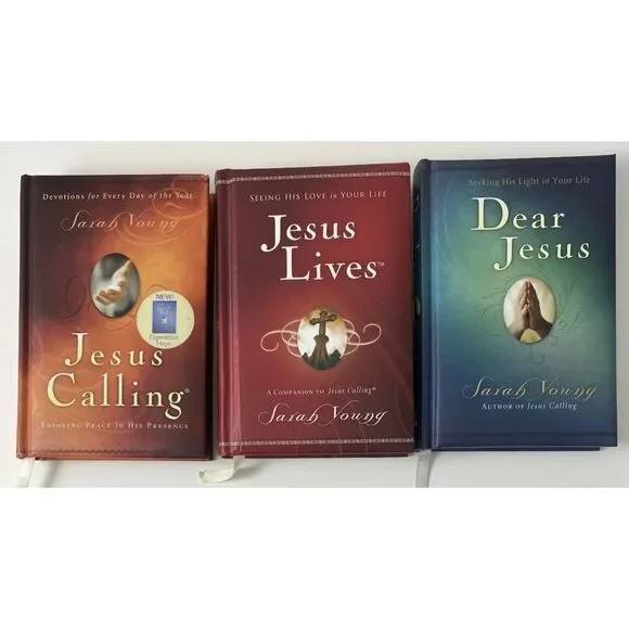 Sarah Young Christian Books - Set Of 3 Jesus Lives/ Dear Jesus/ Jesus Calling