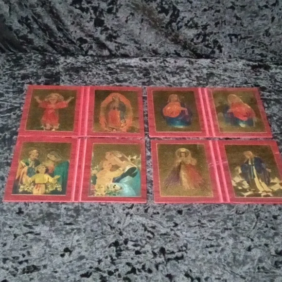 1 Gift set of 4 Religious Bifold Pictorial Plaques