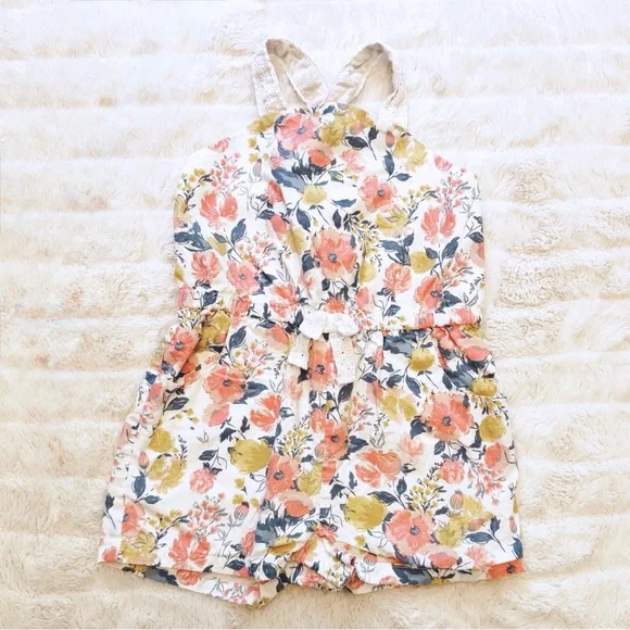 Tommy Bahama Pink and White Floral Romper