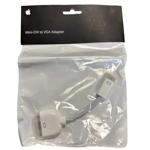 Apple OEM Video Adapter (Mini-DVI) to VGA - White (M9320G/A) SEALED