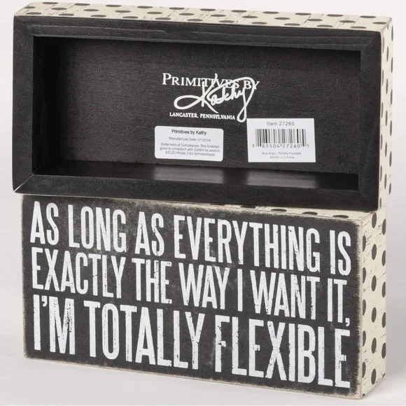 Primitives by Kathy Black and White Box