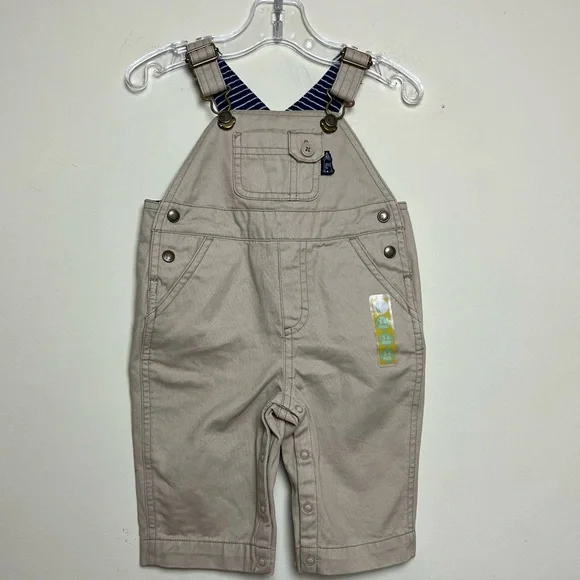 Vintage Y2K 2003 Gymboree beige khaki overalls‎