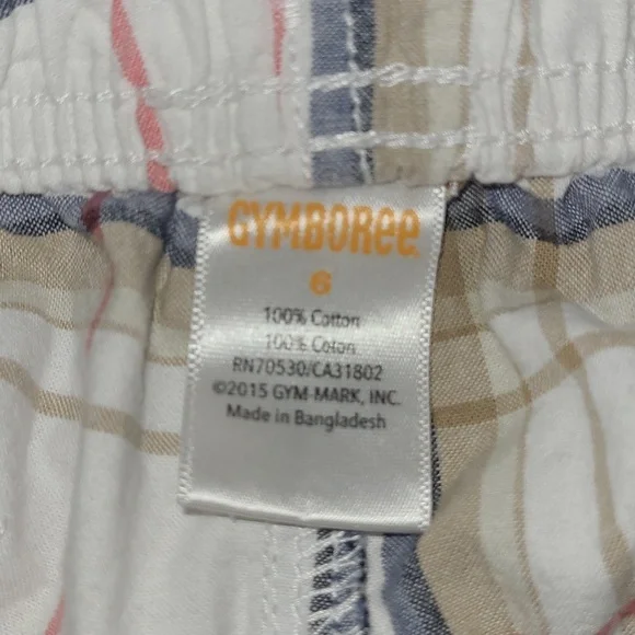 LITTLE BOY'S GYMBOREE PLAID SHORTS